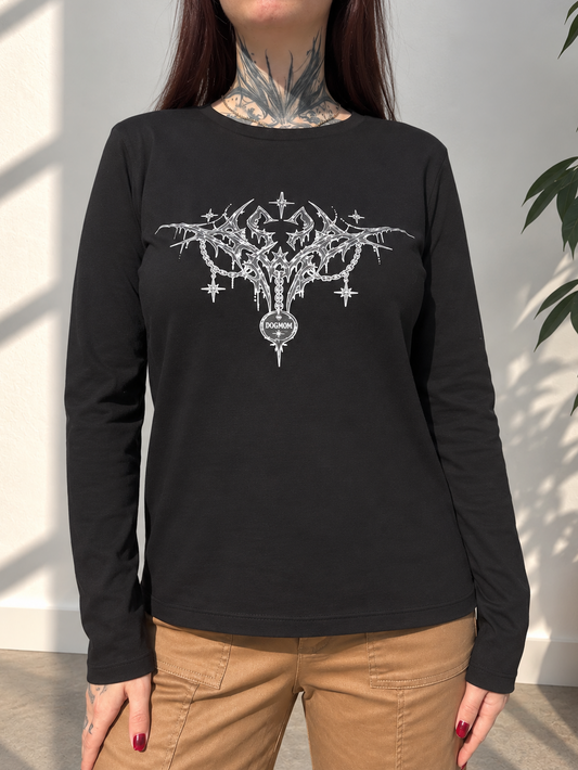 BOUND — T-shirt manches longues Dogmom noir