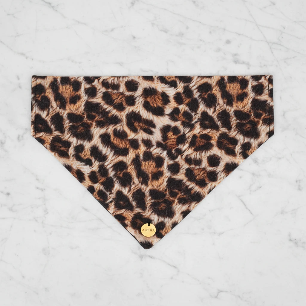 Bandana à enfiler chien - Léopard