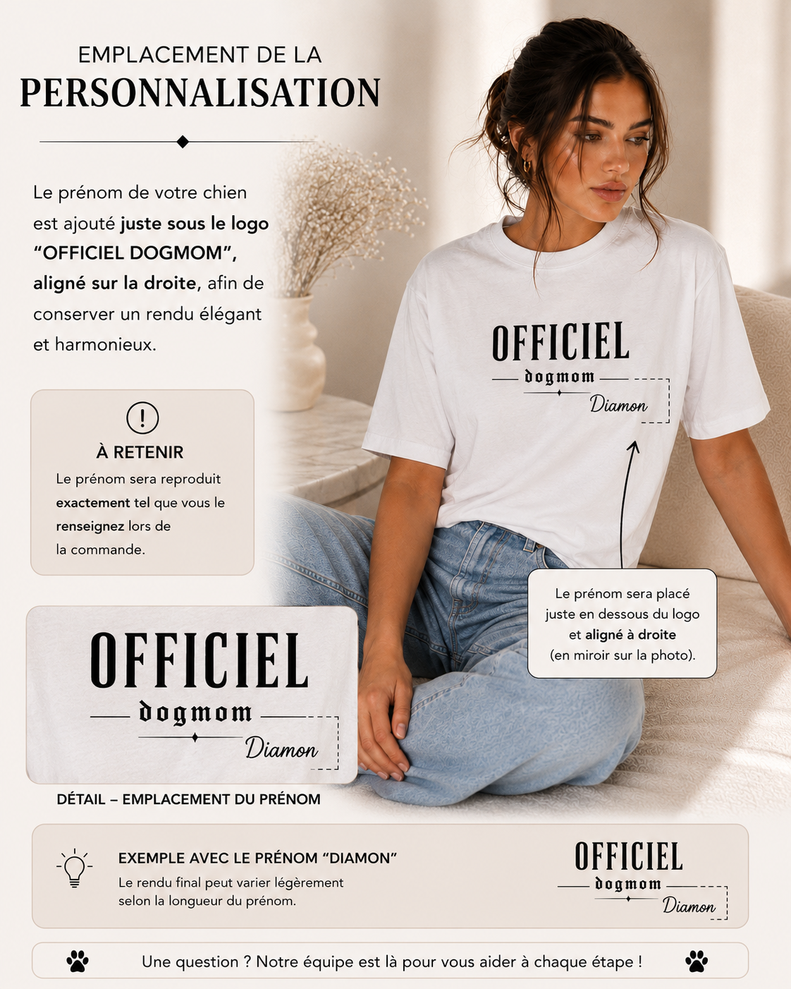T-shirt Officiel dogmom