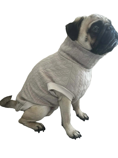 Sweat chien beige