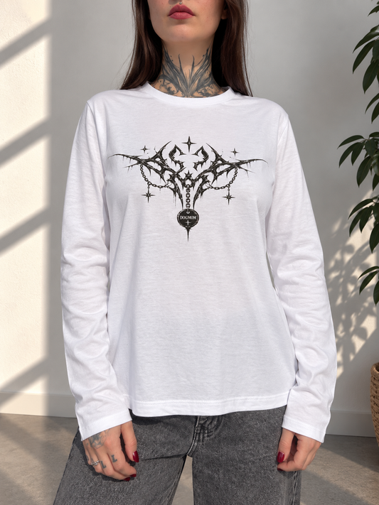 BOUND — T-shirt manches longues Dogmom blanc
