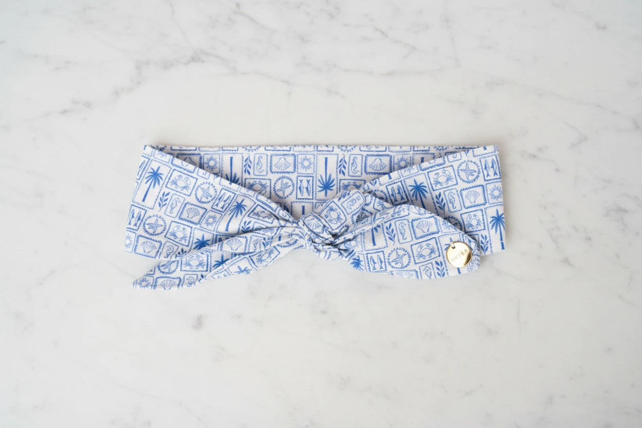 Foulard chien ajustable — Santorin