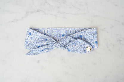 Foulard chien ajustable — Santorin