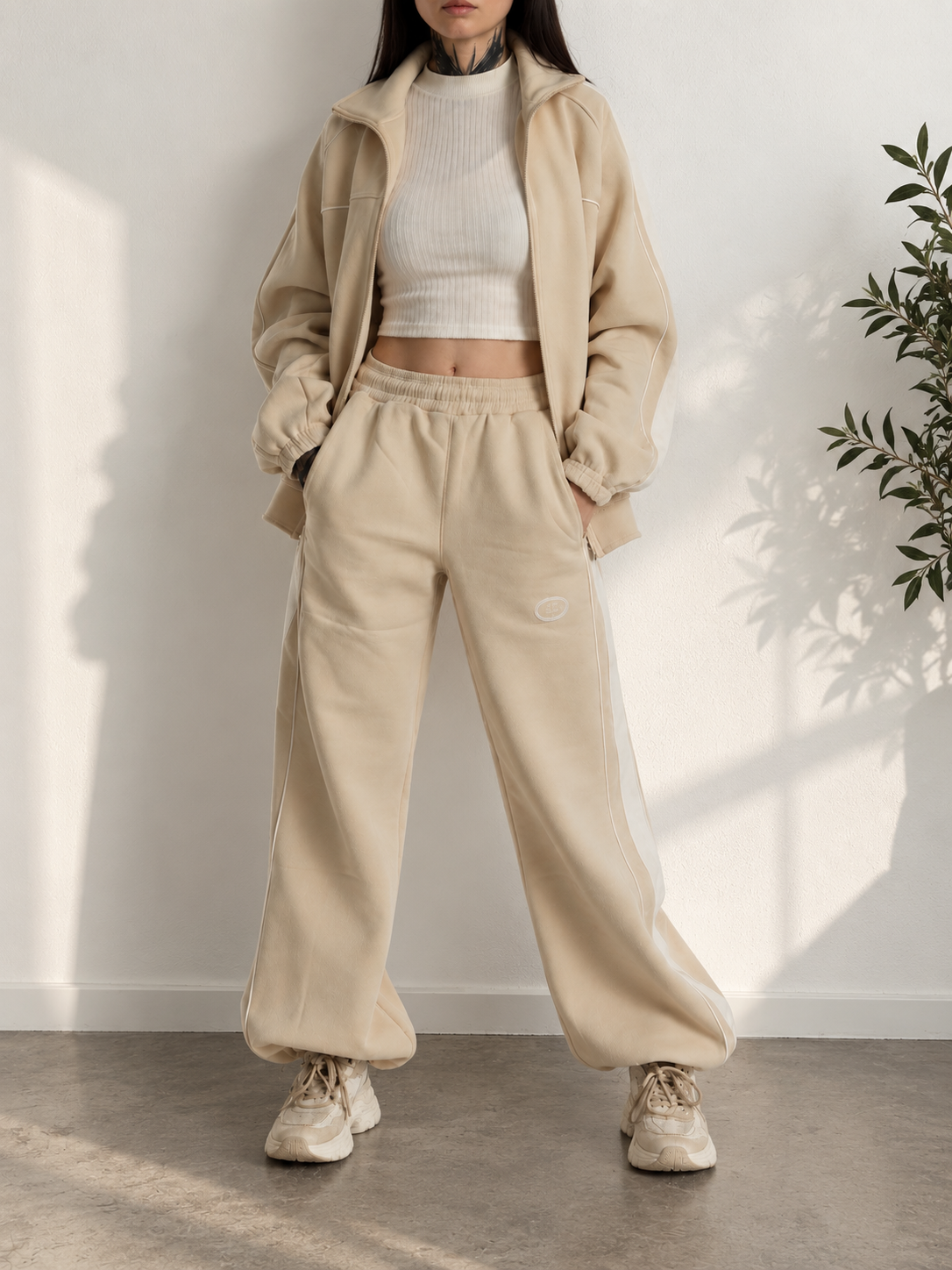 Ensemble femme beige